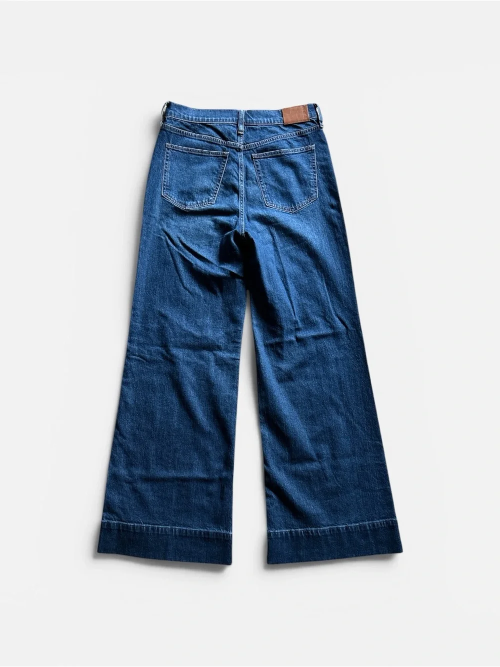 J.Crew Wide Leg High Waist Trouser Jeans Preppy Classic Size 28x32 Minimalist